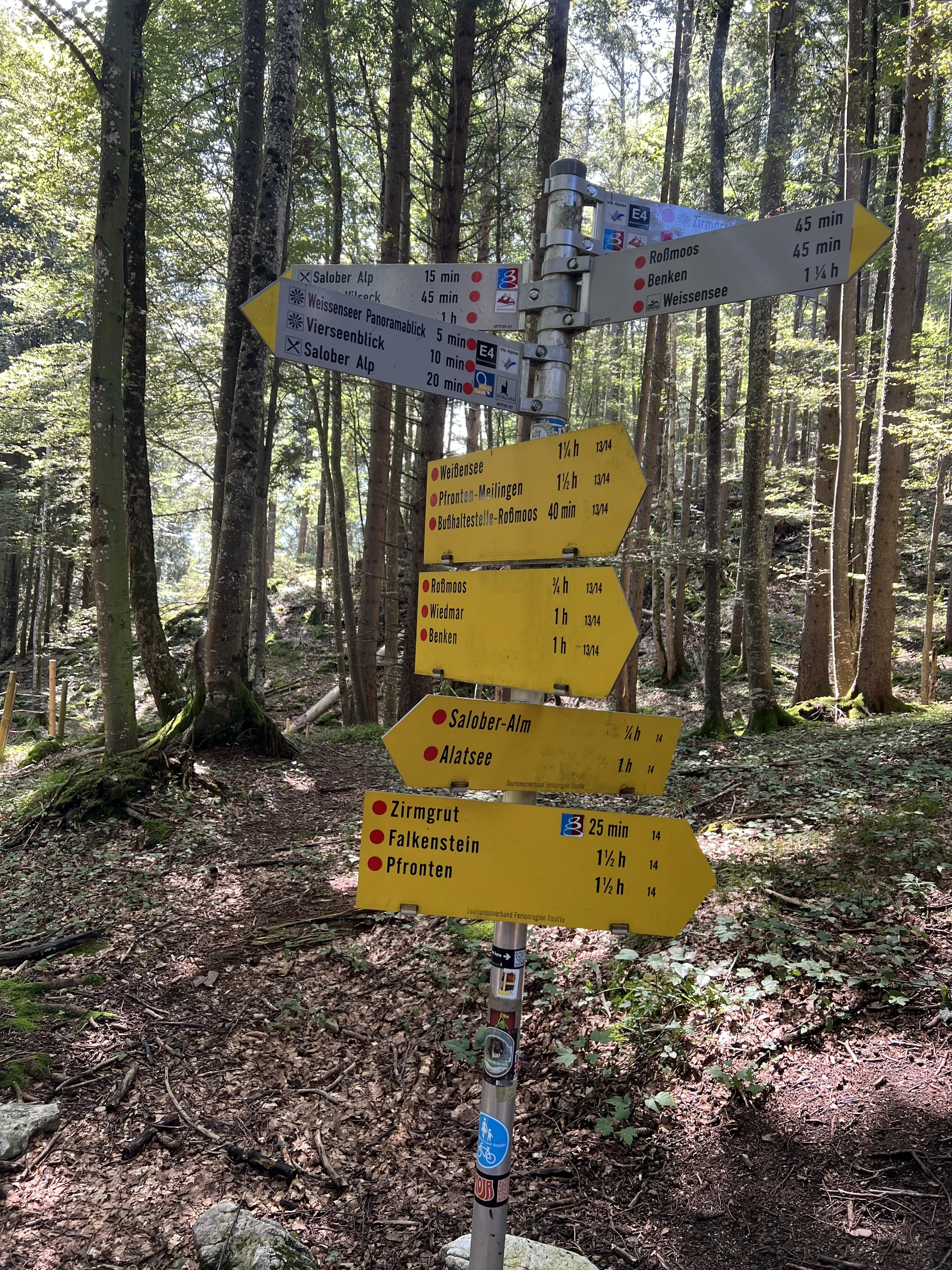 Wegweiser am Zirmgrat | © DAV Augsburg Senioren