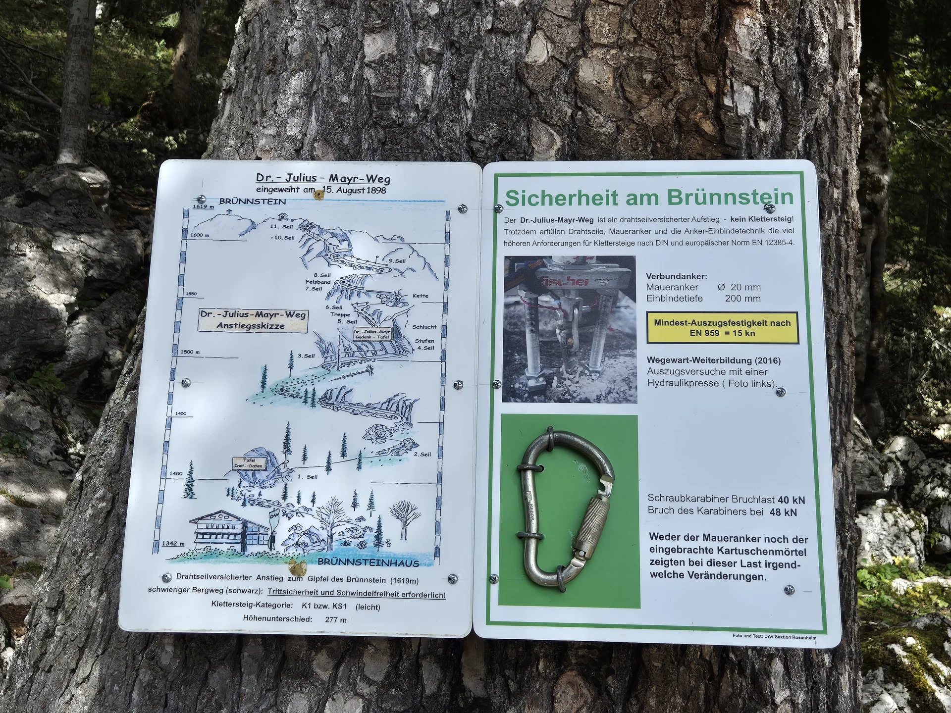 Brünnstein - der Dr.-Julius-Mayr-Weg | © DAV Augsburg Senioren