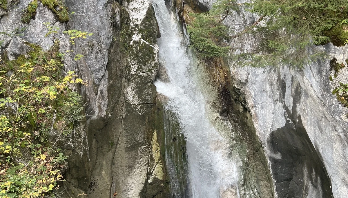 Der obere Tatzelwurm-Wasserfall | © DAV Augsburg Senioren