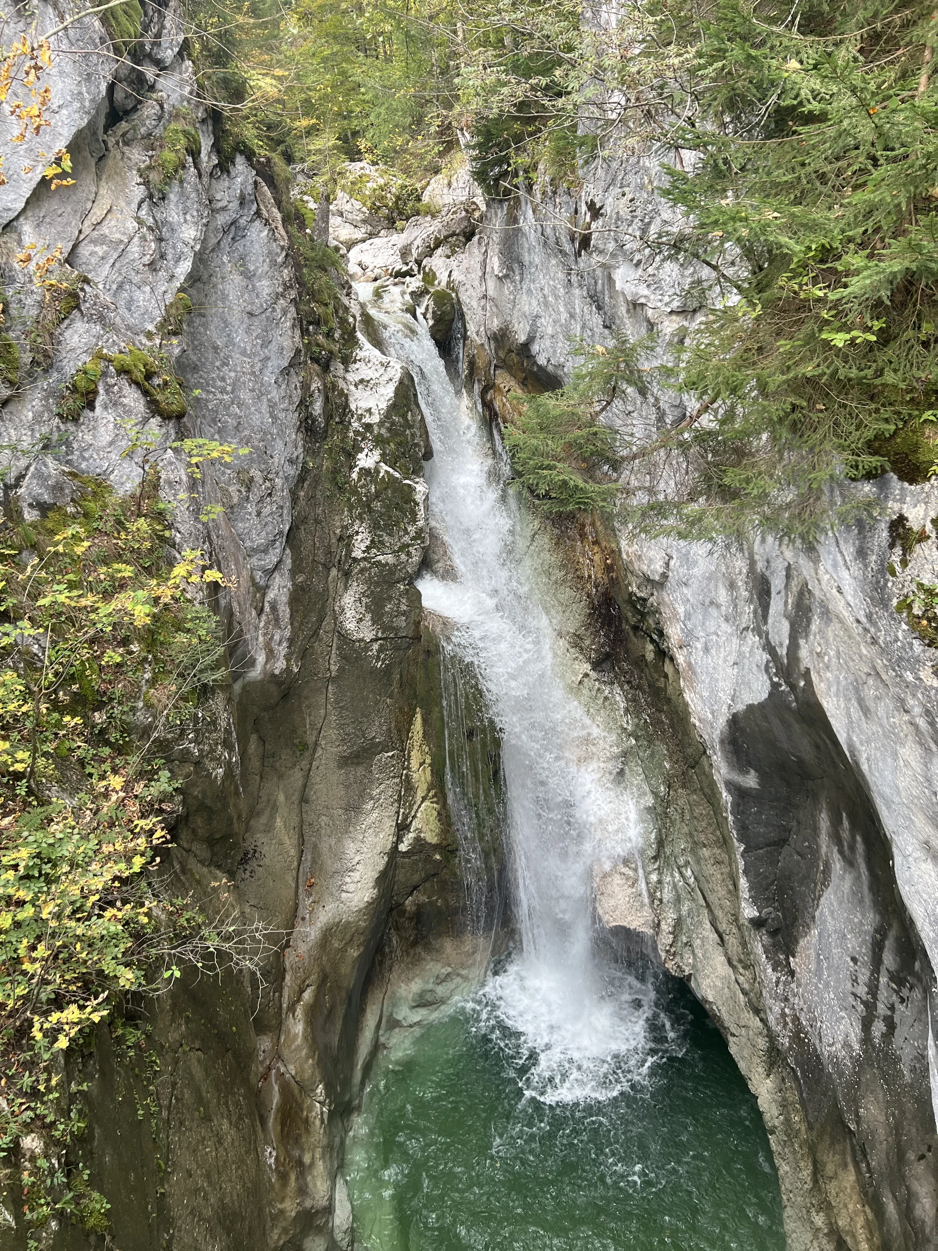 Der obere Tatzelwurm-Wasserfall | © DAV Augsburg Senioren