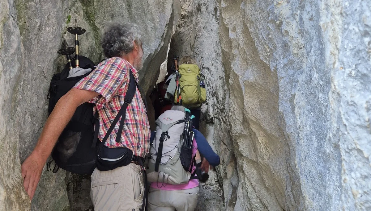 Hinein und durch... | © DAV Augsburg Senioren