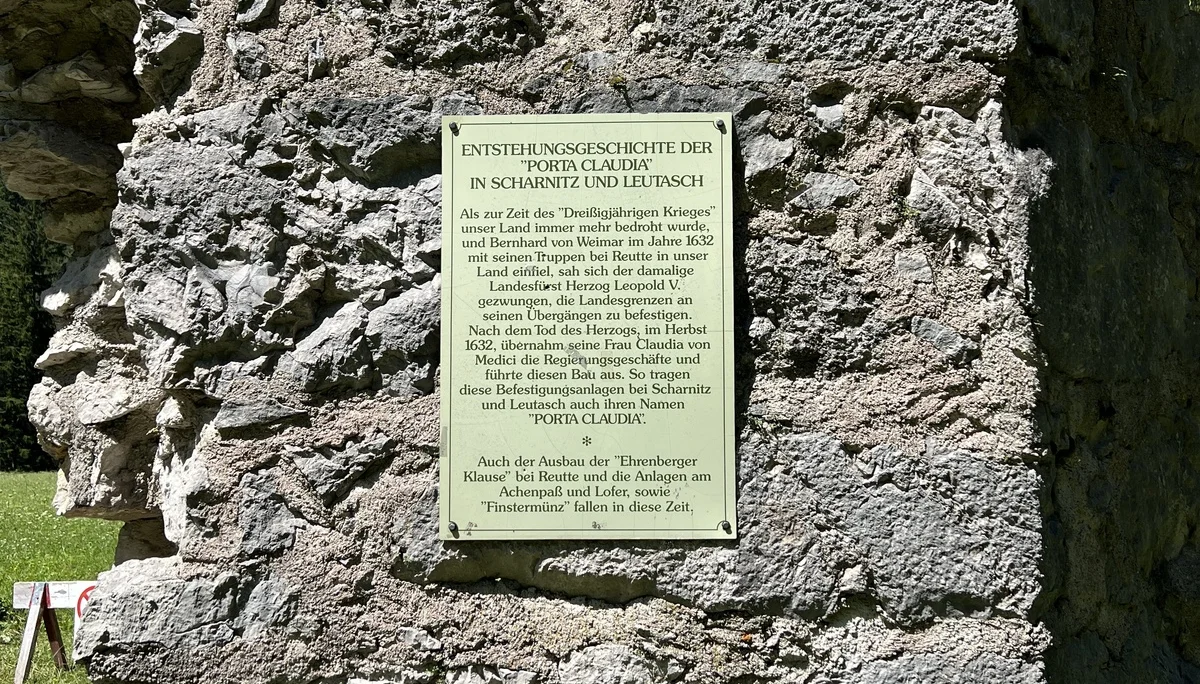 Die Festungsruine Porta Claudia in Schanz (Leutaschtal) | © DAV Augsburg Senioren