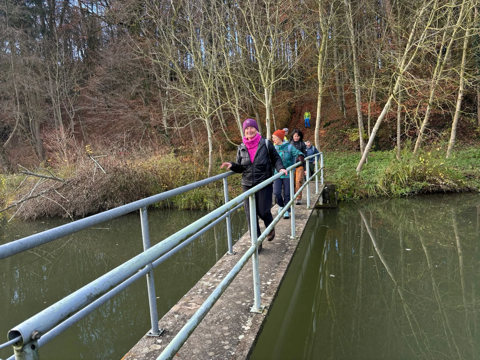 Druisheim - Steg über das Schmutterwehr | © DAV Augsburg Senioren