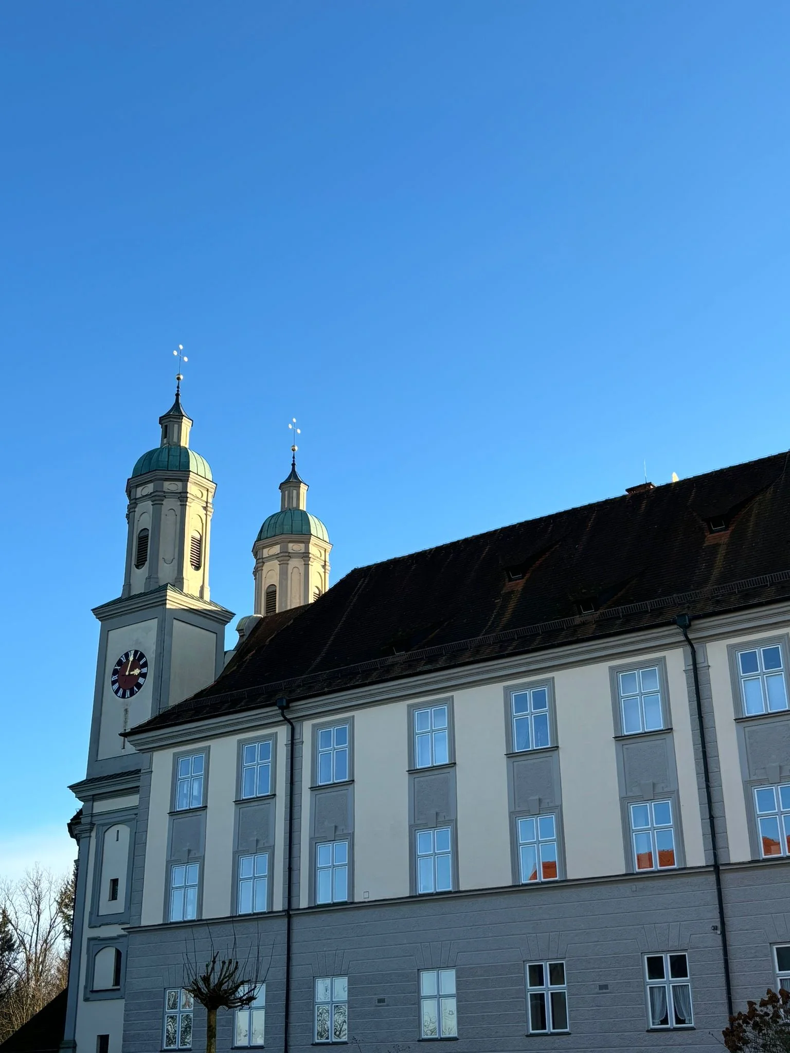 Ehemaliges Kloster Holzen - Türme der Kirche St. Johannes der Täufer | © DAV Augsburg Senioren