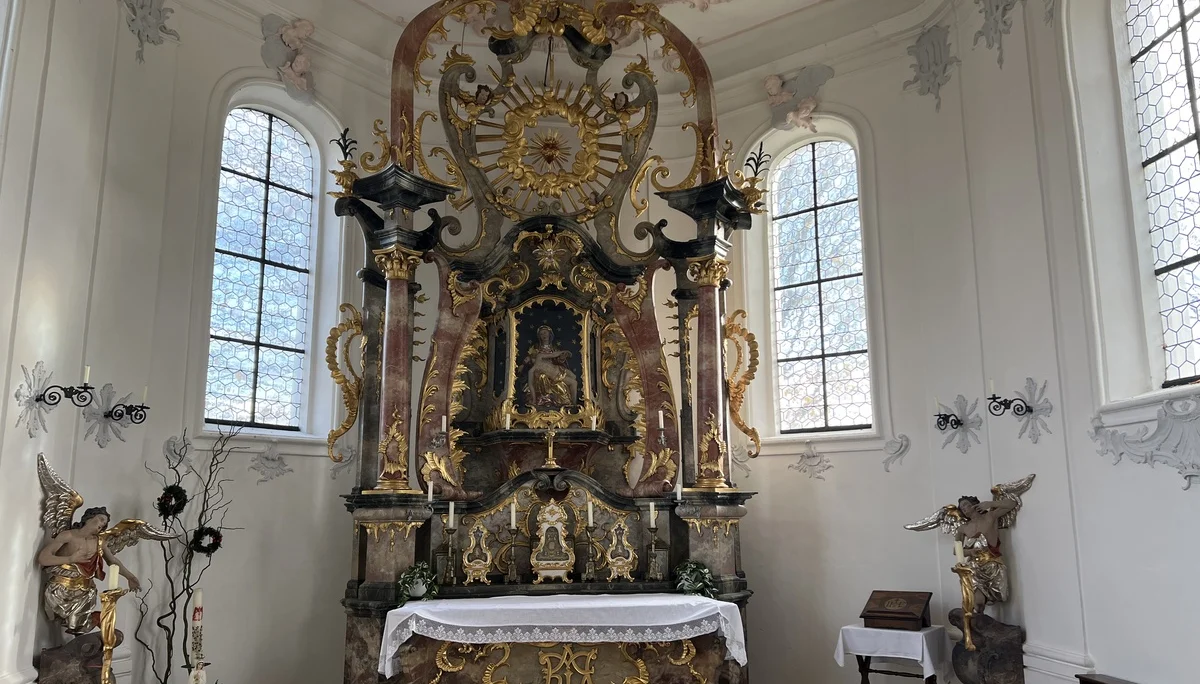 Druisheim - Kapelle zur Schmerzhaften Muttergottes, Inneres | © DAV Augsburg Senioren