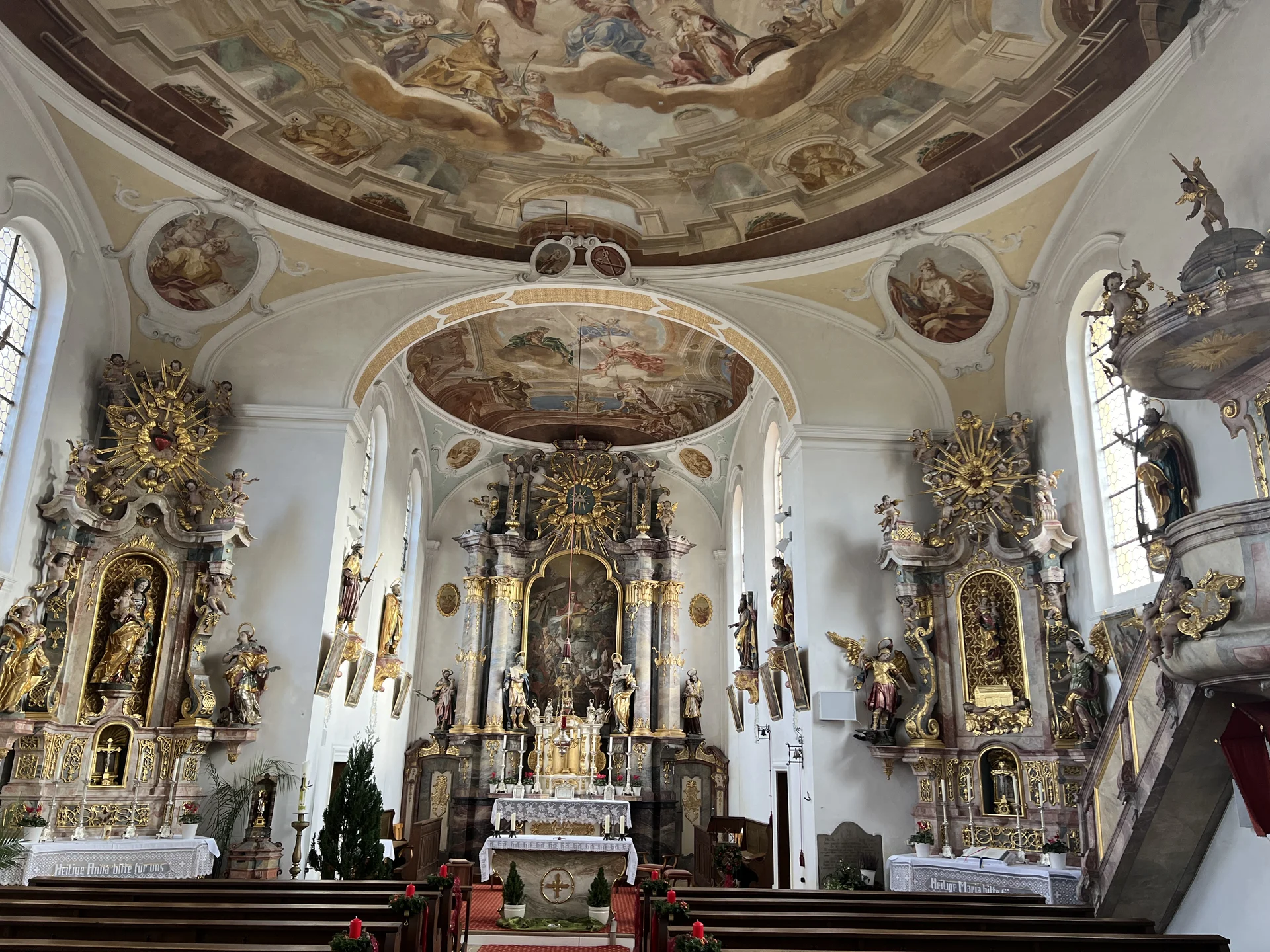 Druisheim - Kirche St. Vitus, Inneres | © DAV Augsburg Senioren