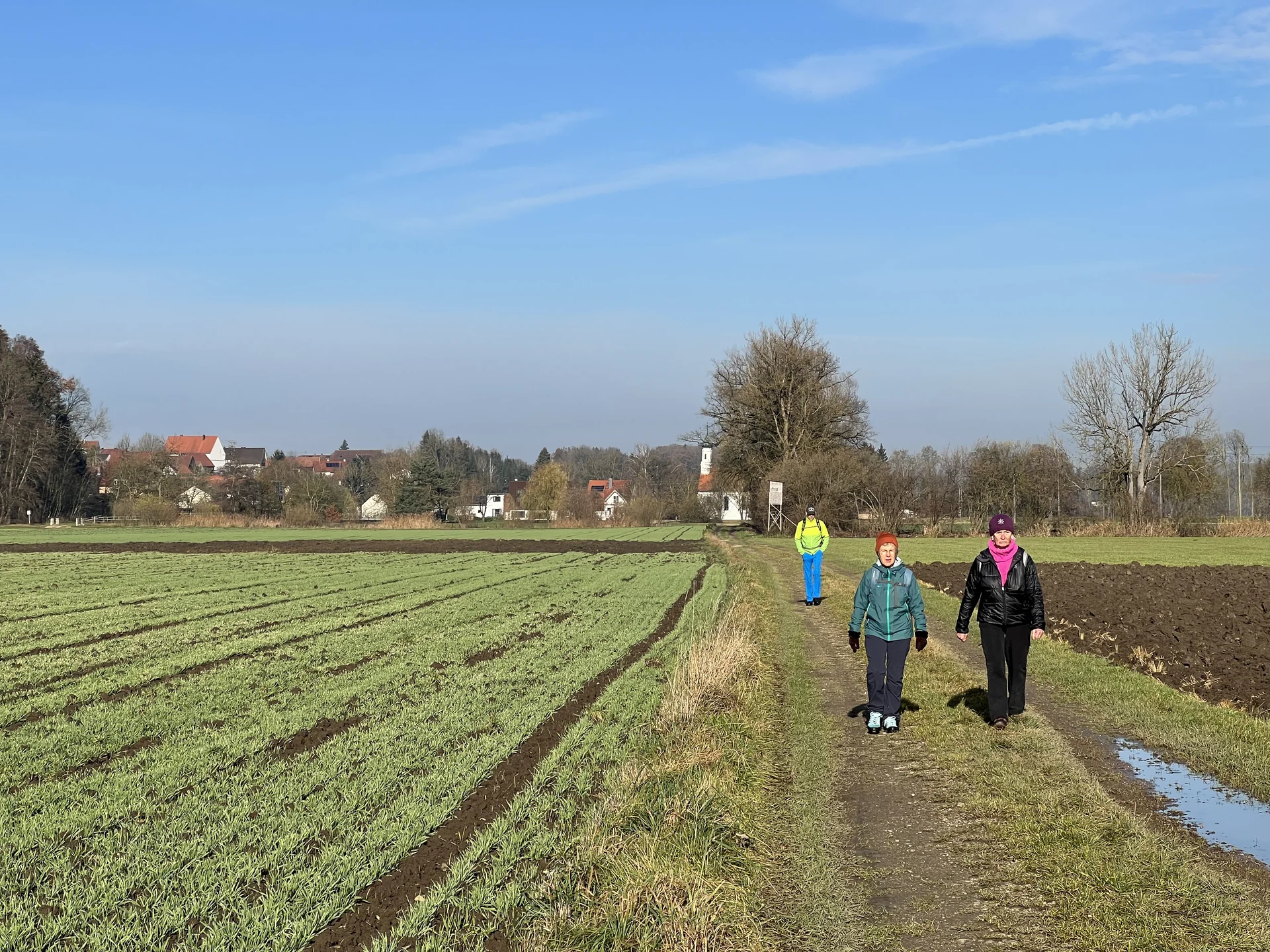 Sonniges Schmuttertal zwischen Druisheim und Allmannshofen | © DAV Augsburg Senioren