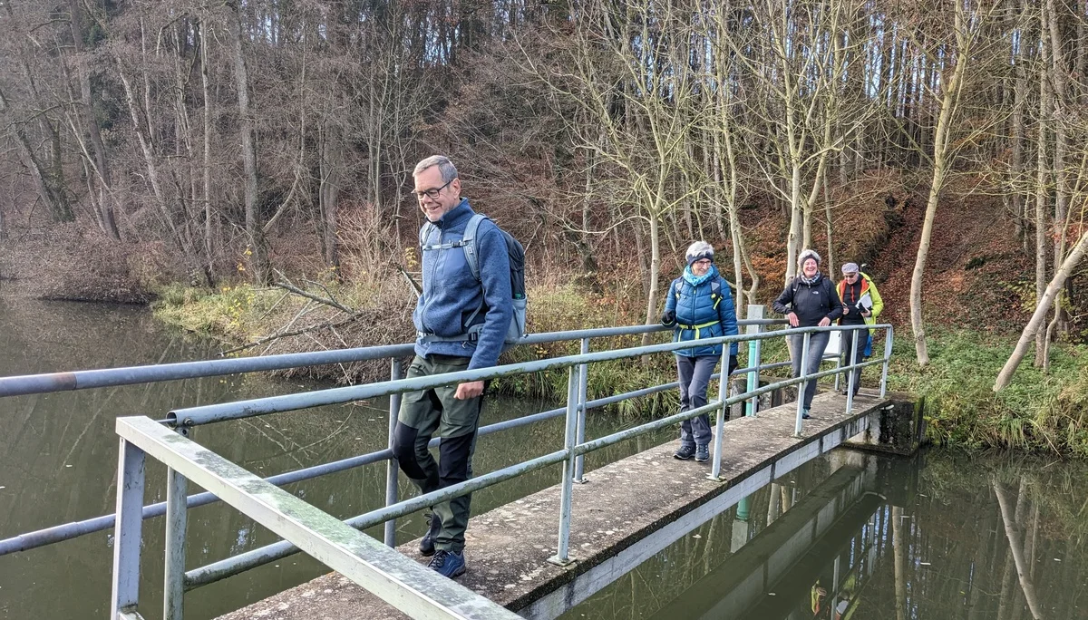 Druisheim - Steg über das Schmutterwehr | © DAV Augsburg Senioren