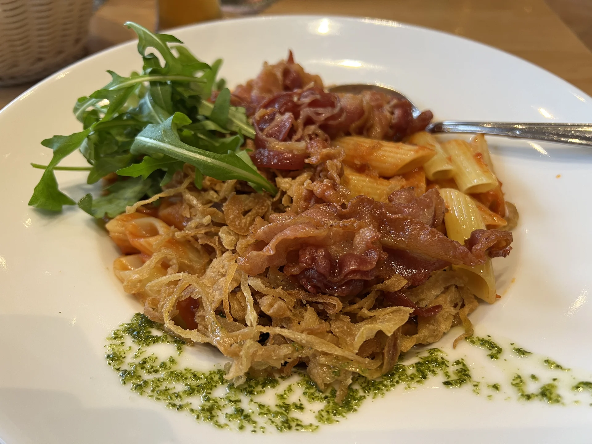 Südtiroler Nudeln im Gasthaus Oliven-Bauer in Hopfen am See | © DAV Augsburg Senioren