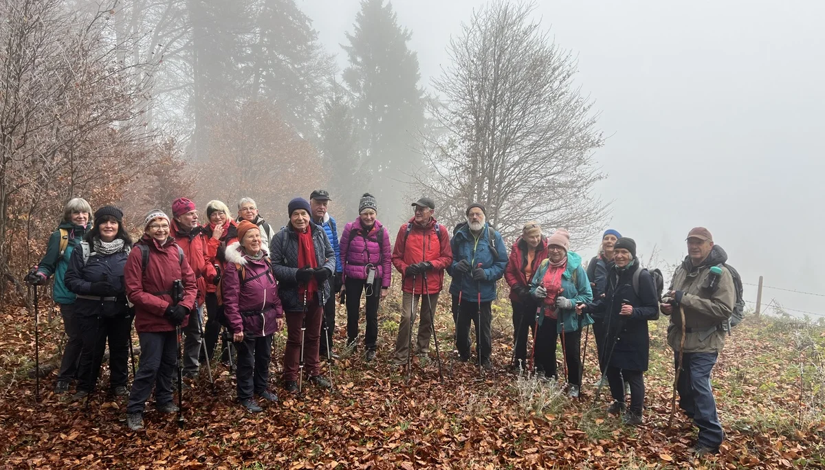 Gruppe B am Ausblick vor dem Zwieselberg | © DAV Augsburg Senioren