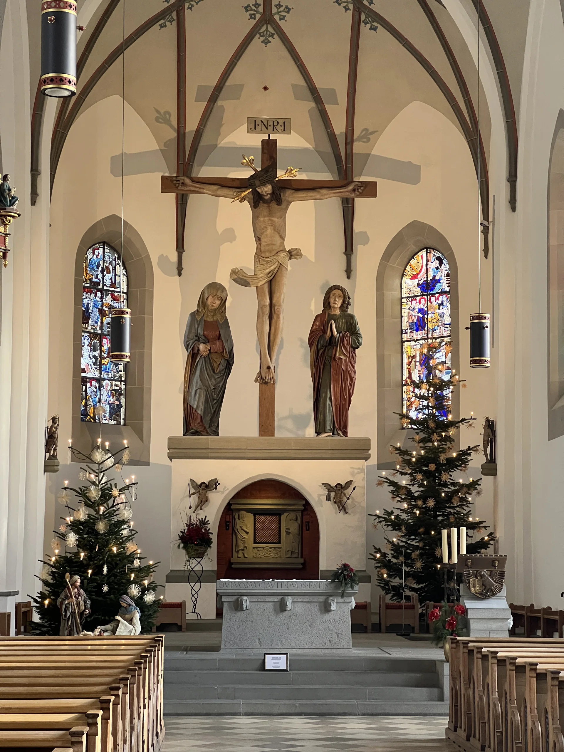 Kirche St. Peter und Paul, spätgotische Kreuzigungsgruppe | © DAV Augsburg Senioren