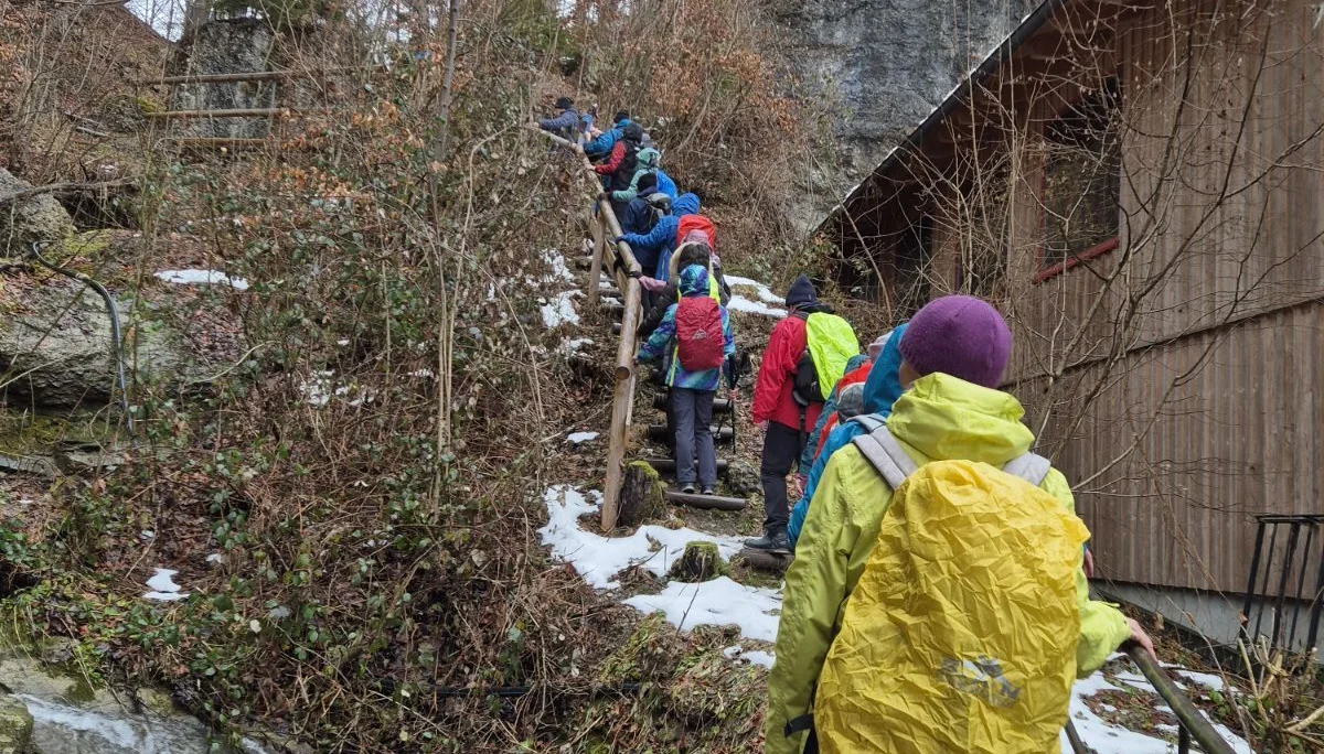 Aufstieg am Malastobel (Oberstaufen-Weißach) | © DAV Augsburg Senioren