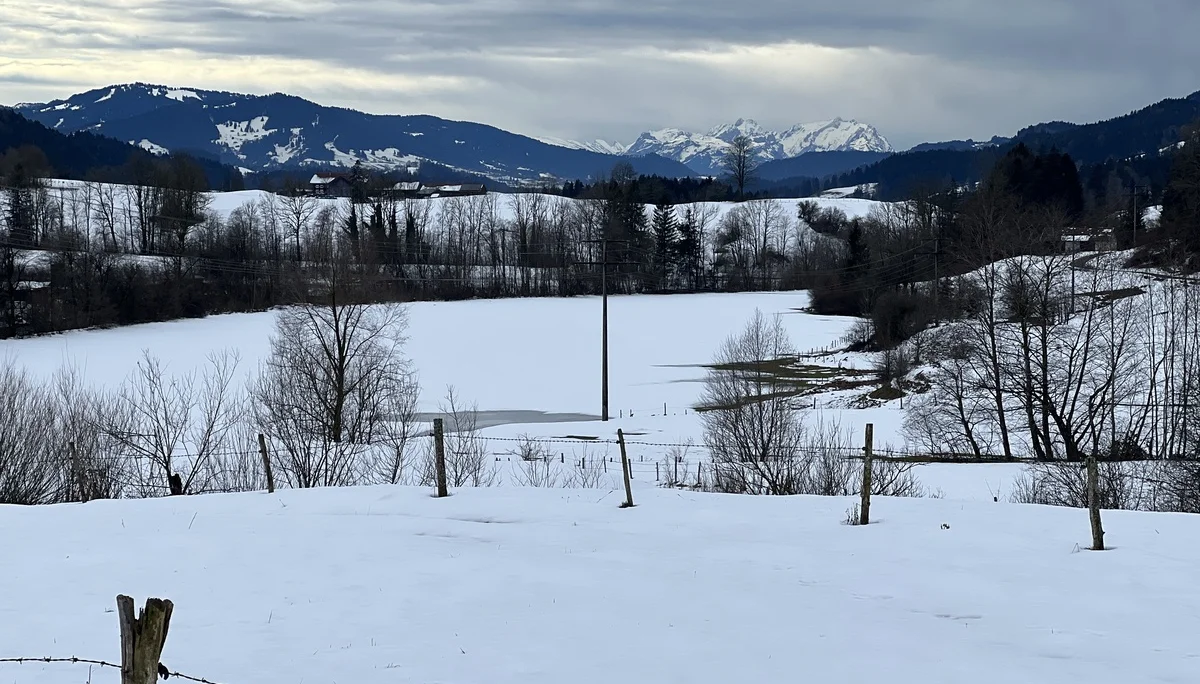 Im Weißachtal bei Vorderhalden, Blick auf Säntis, Altmann und Churfirsten | © DAV Augsburg Senioren