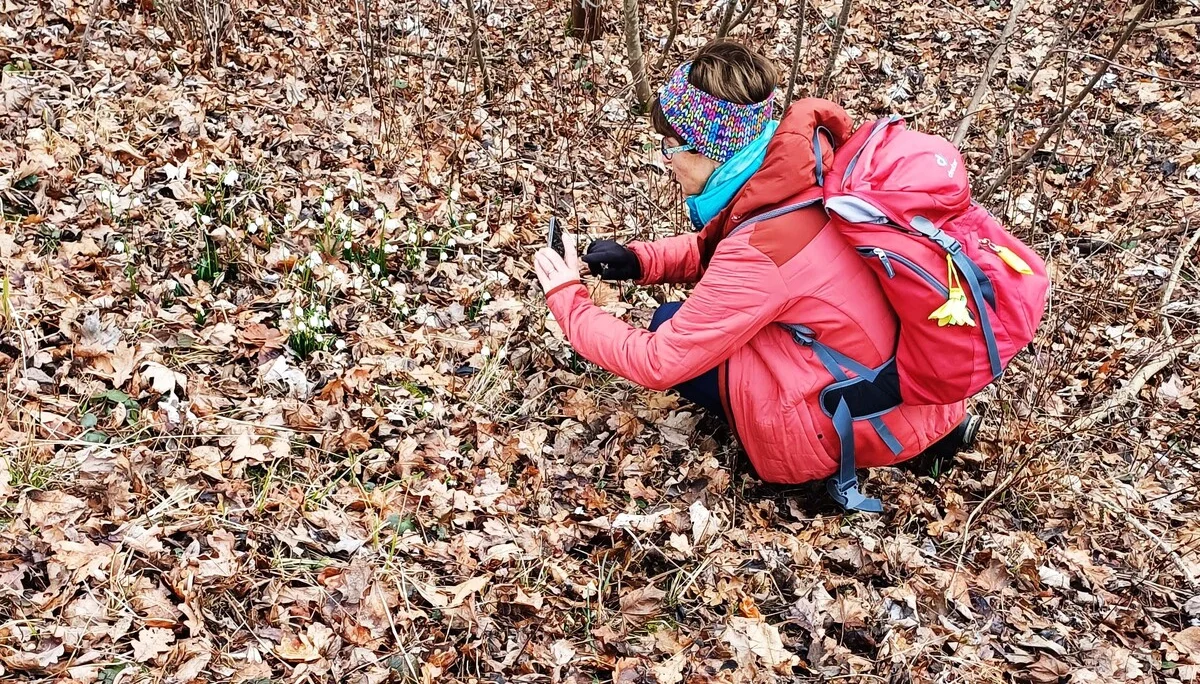 Anni hat's mit die Schneeglöckerl | © DAV Augsburg Senioren