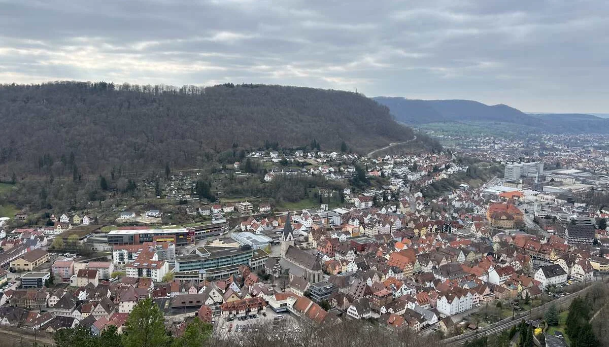 Blick vom Oedemturm auf Geislingen | © DAV Augsburg Senioren