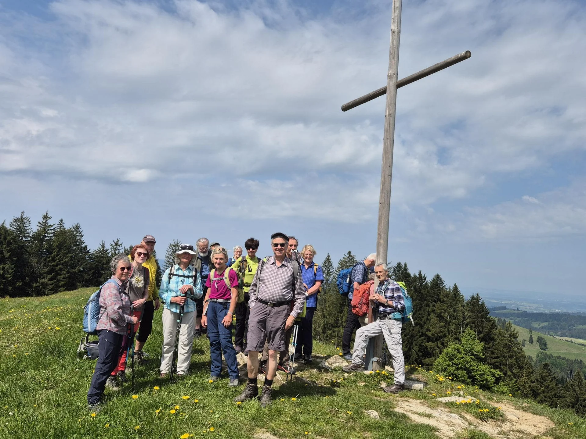 Am Vorgipfel der Salmaser Höhe, Blick nach Nordwesten | © DAV Augsburg Senioren