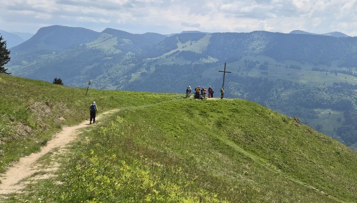 Von der Salmaser zur Thaler Höhe - am Aussichtspunkt Ochsenschache | © DAV Augsburg Senioren