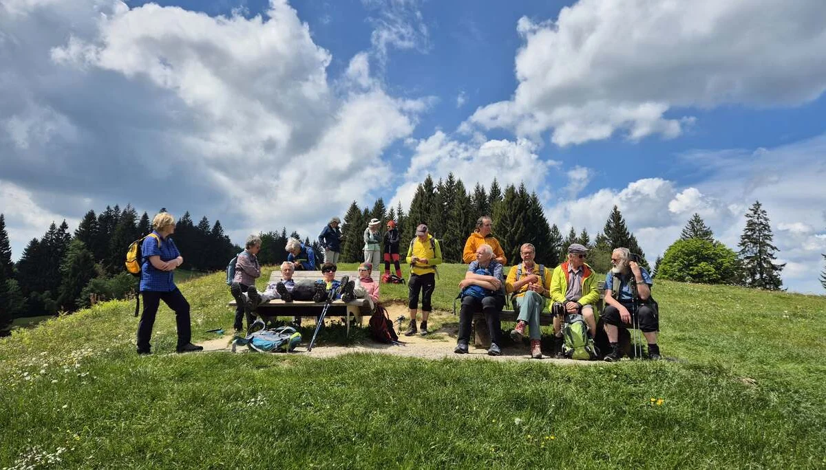 Zwischen Thaler Höhe und Siedelalpe - am Aussichtspunkt Alpseeblick | © DAV Augsburg Senioren