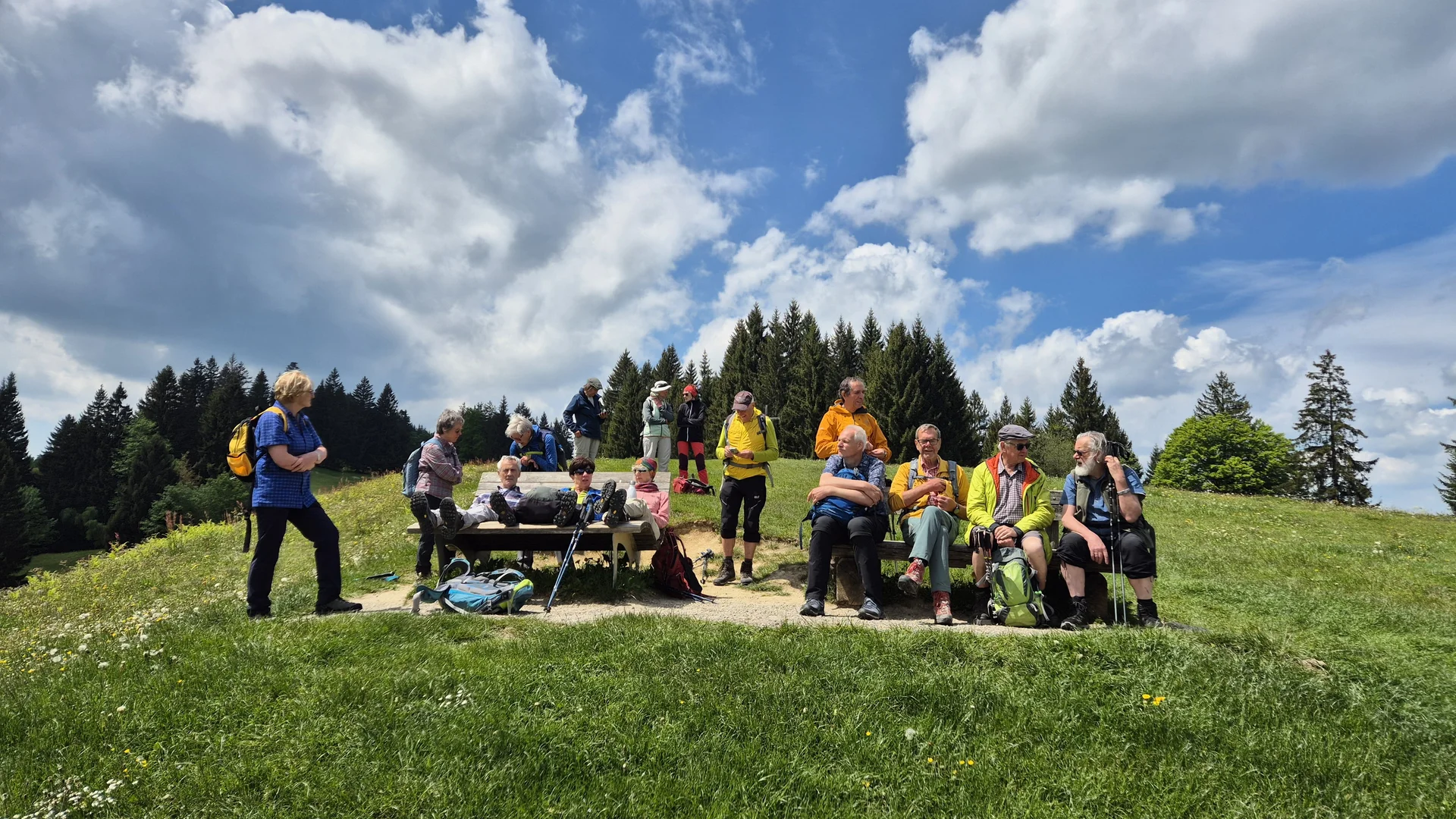 Zwischen Thaler Höhe und Siedelalpe - am Aussichtspunkt Alpseeblick | © DAV Augsburg Senioren