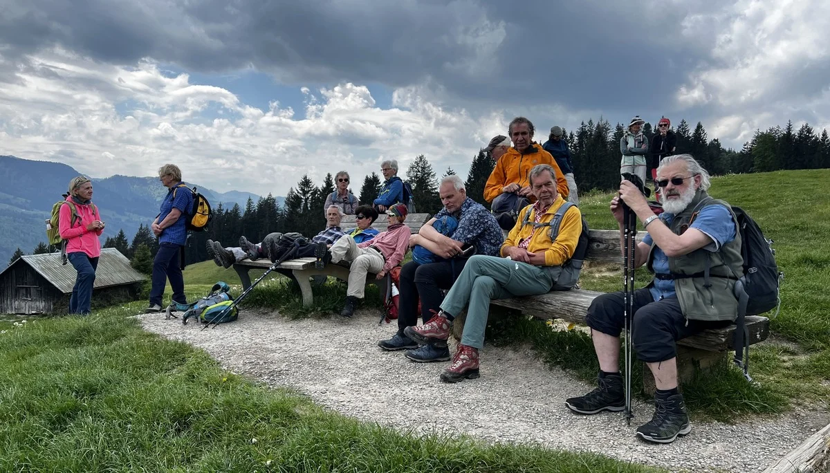 Zwischen Thaler Höhe und Siedelalpe - am Aussichtspunkt Alpseeblick | © DAV Augsburg Senioren
