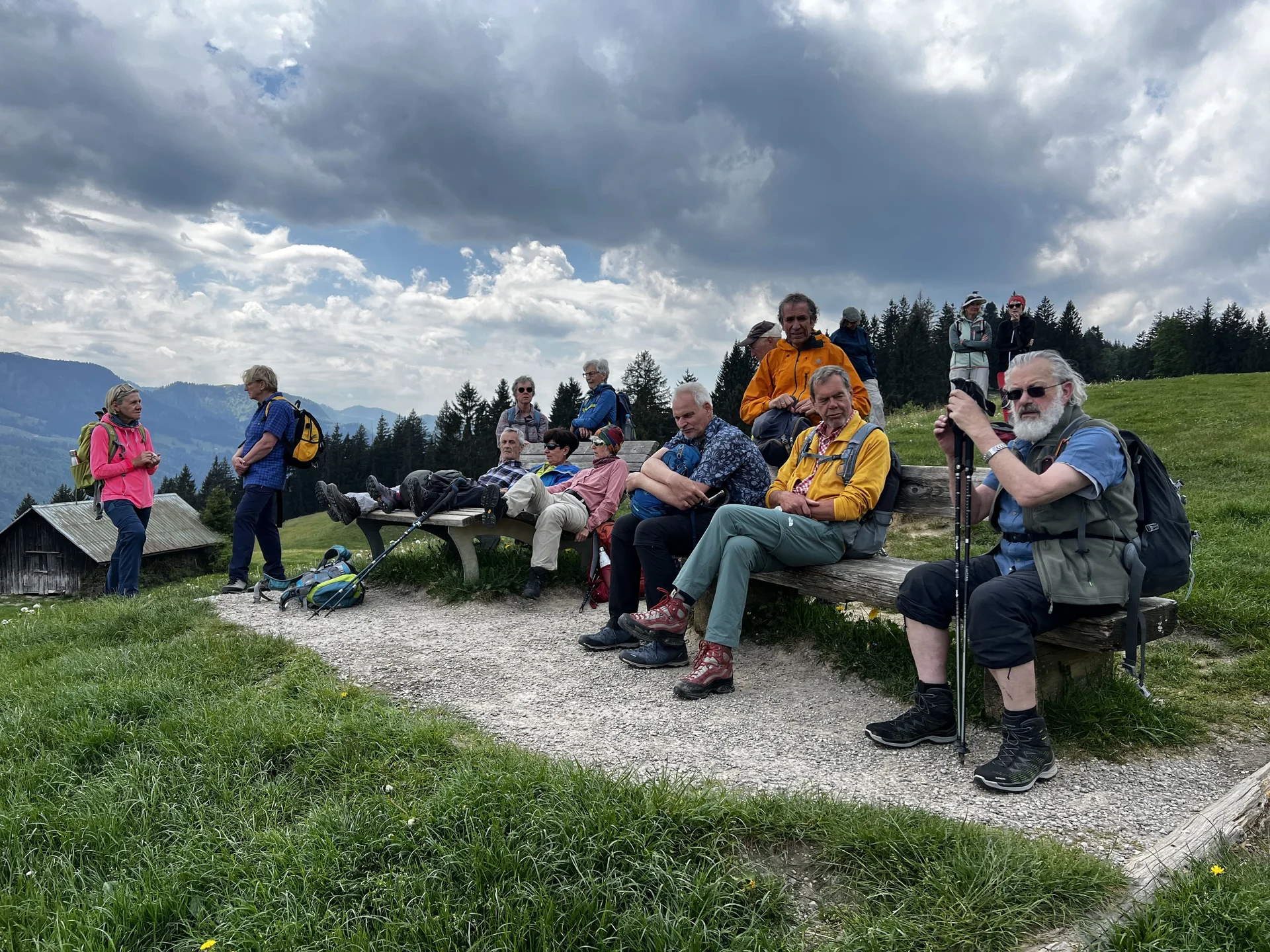 Zwischen Thaler Höhe und Siedelalpe - am Aussichtspunkt Alpseeblick | © DAV Augsburg Senioren
