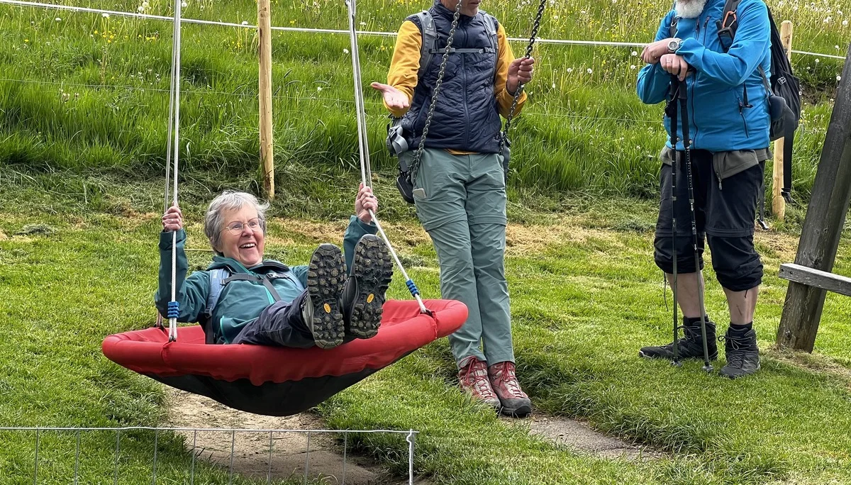 Schaukeln an der Siedelalpe | © DAV Augsburg Senioren