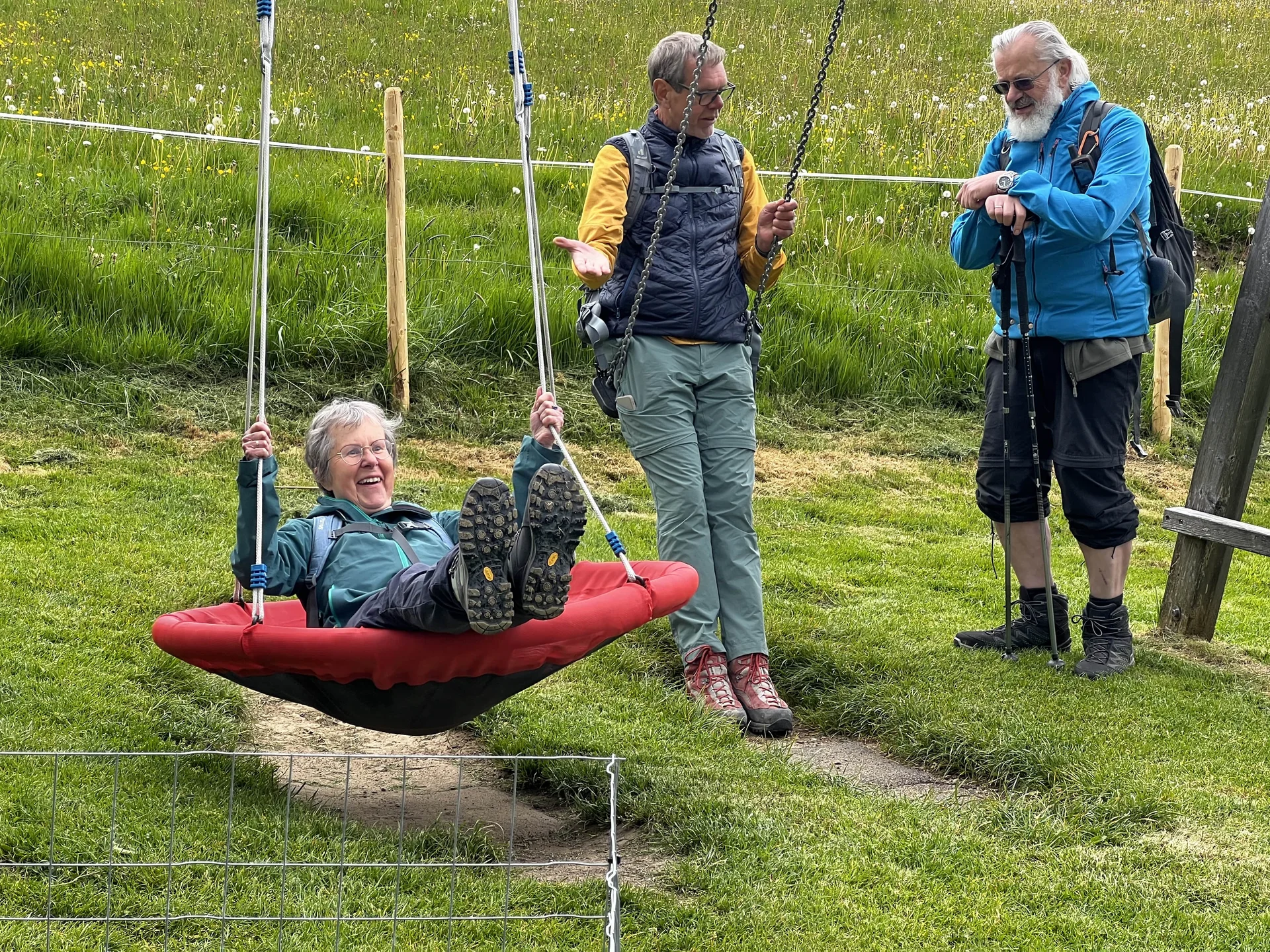 Schaukeln an der Siedelalpe | © DAV Augsburg Senioren