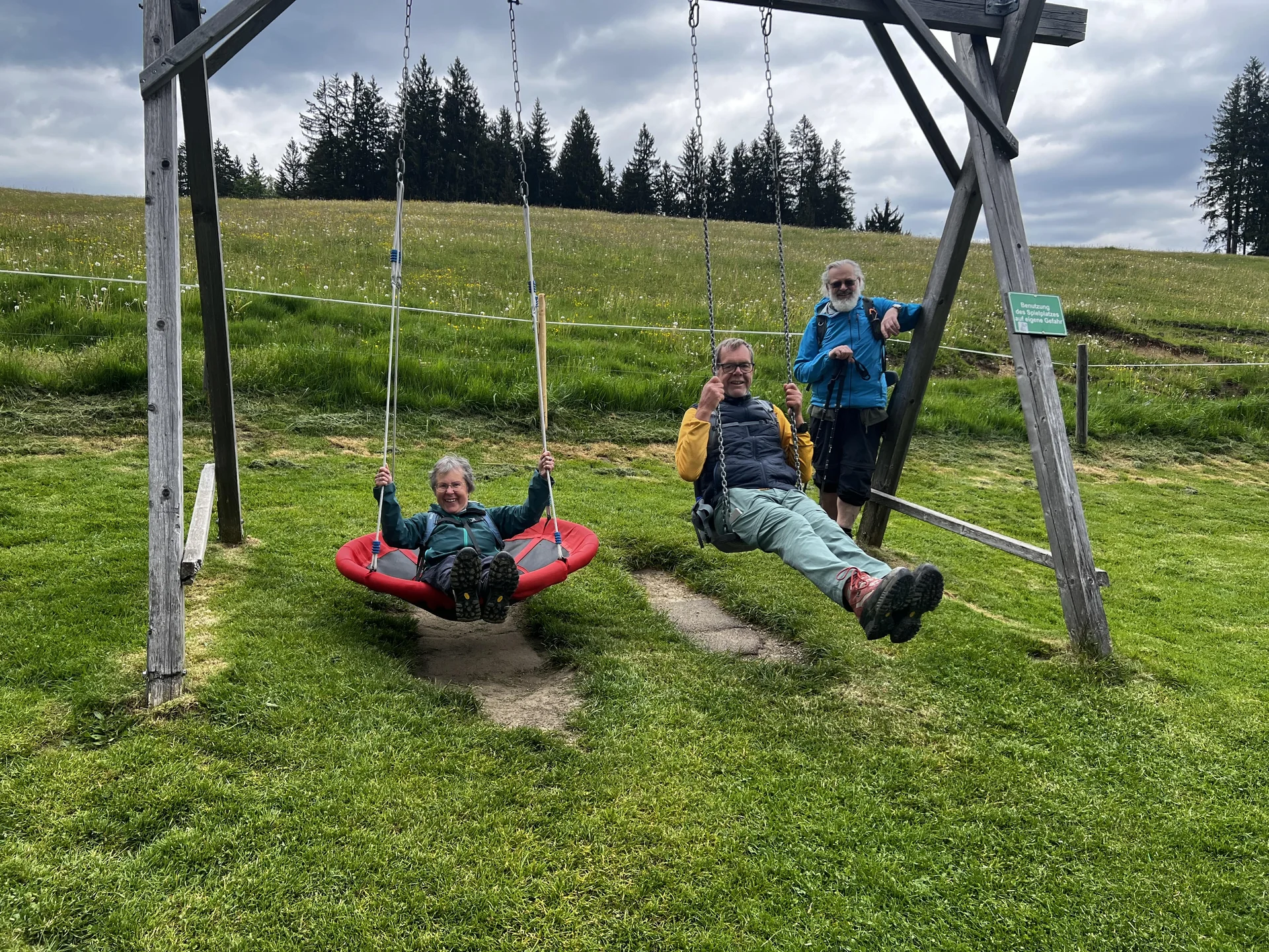 Schaukeln an der Siedelalpe | © DAV Augsburg Senioren