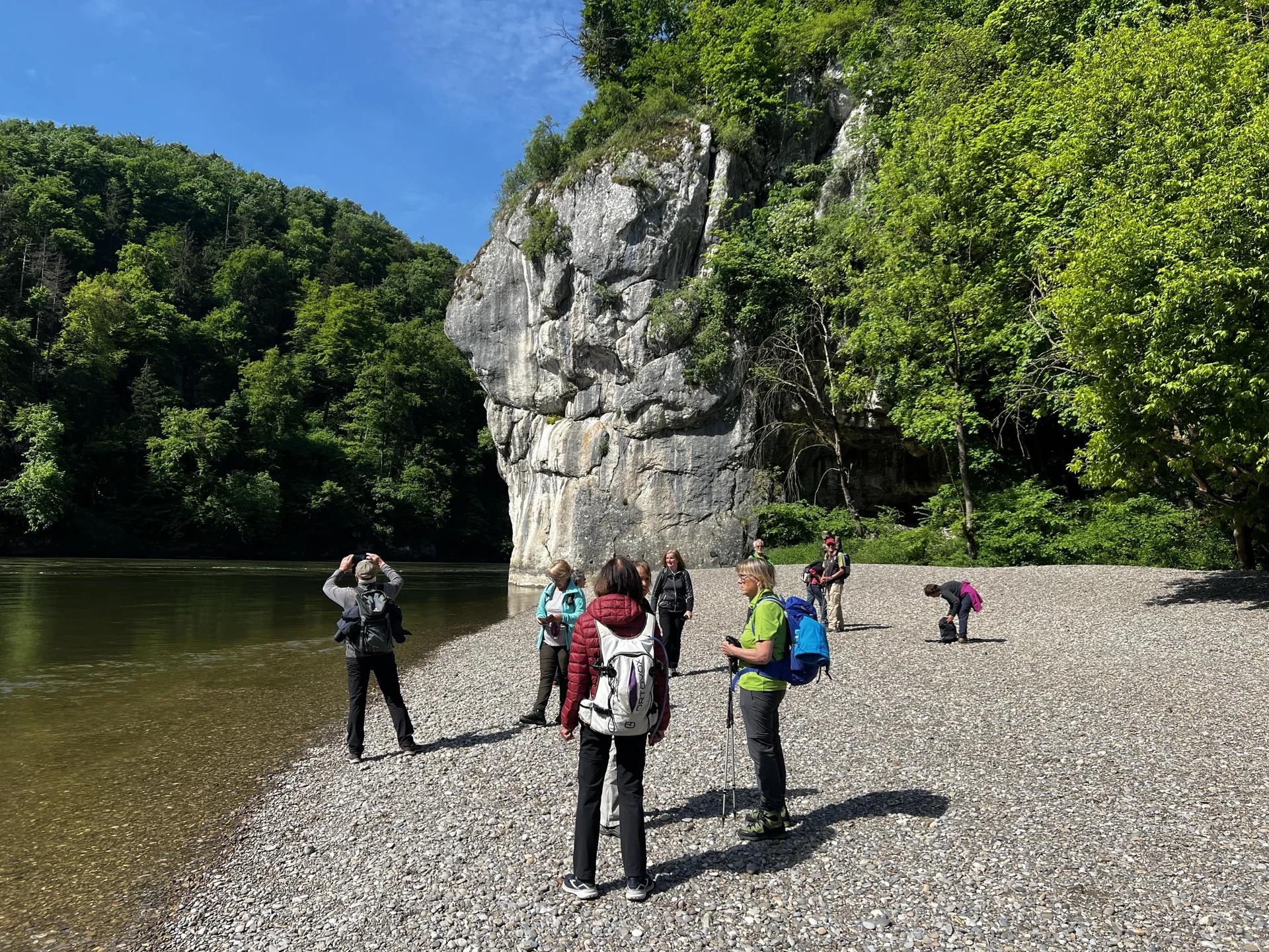 Auf der Kiesbank vor der Langen Wand | © DAV Augsburg Senioren