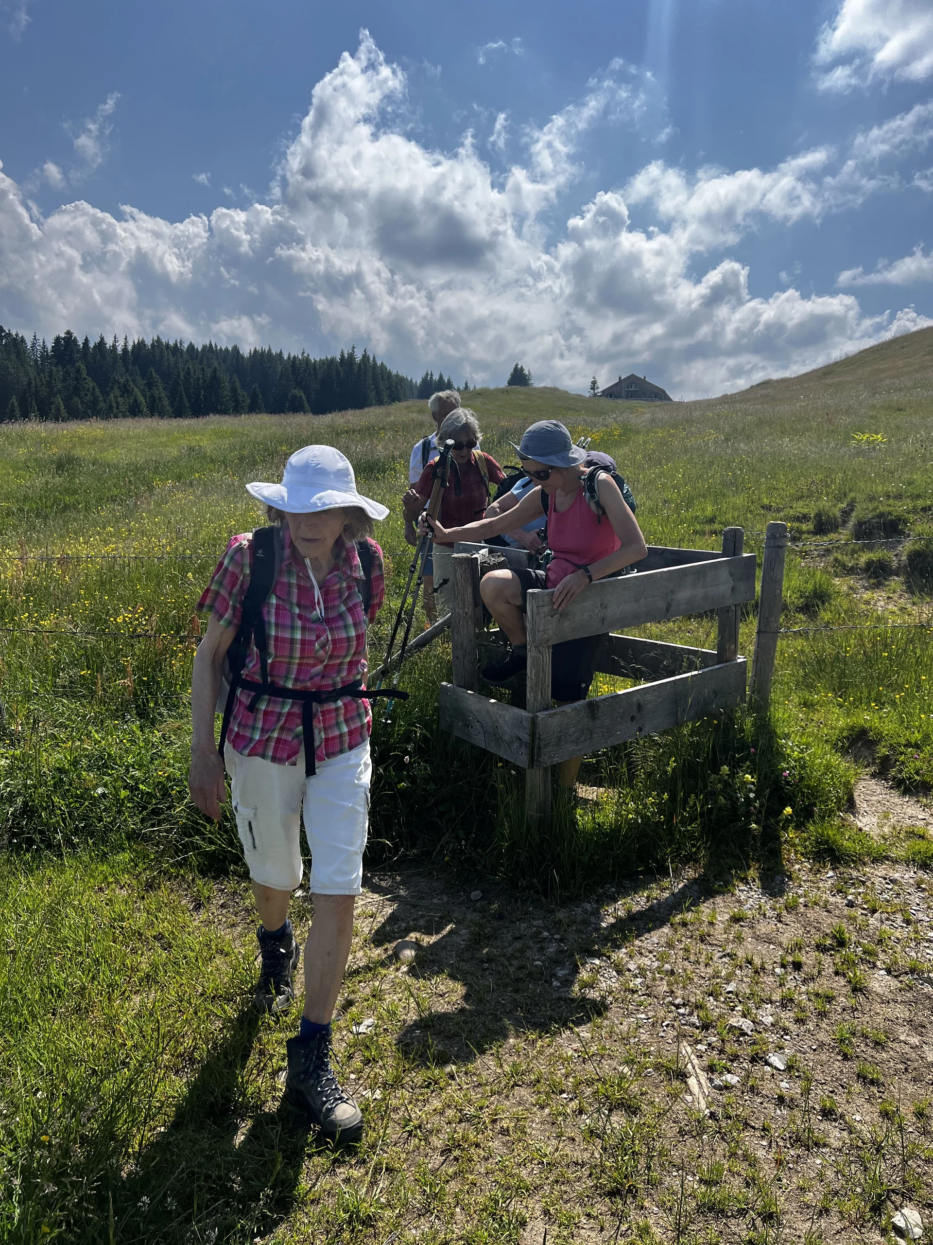 Am Rückweg von der Höllritzer Alpe - eine kleine Schikane bei der Birkach-Alpe | © DAV Augsburg Senioren