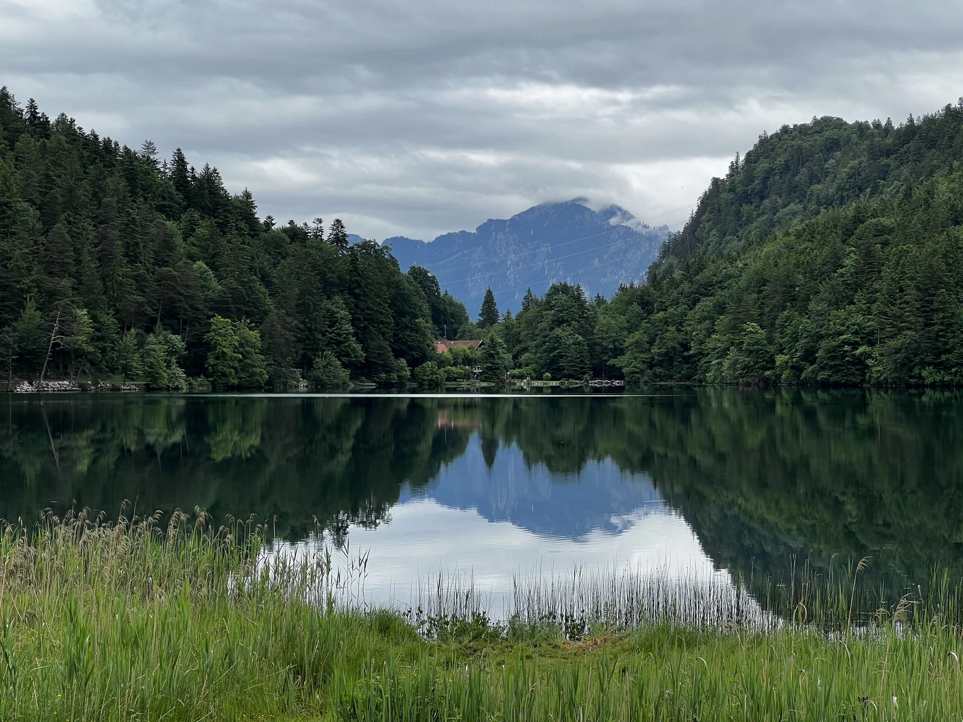 Am Alatsee - im Hintergrund der Branderschrofen (Ammergauer Alpen) | © DAV Augsburg Senioren