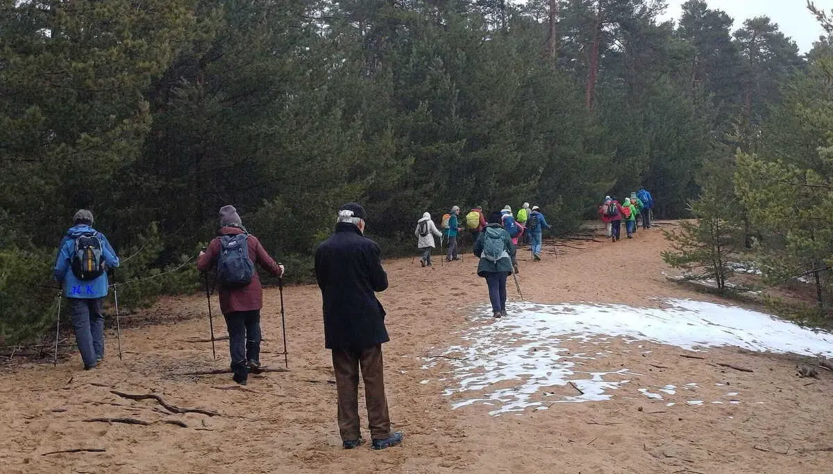 Wandern im Dünensand | © DAV Augsburg Senioren