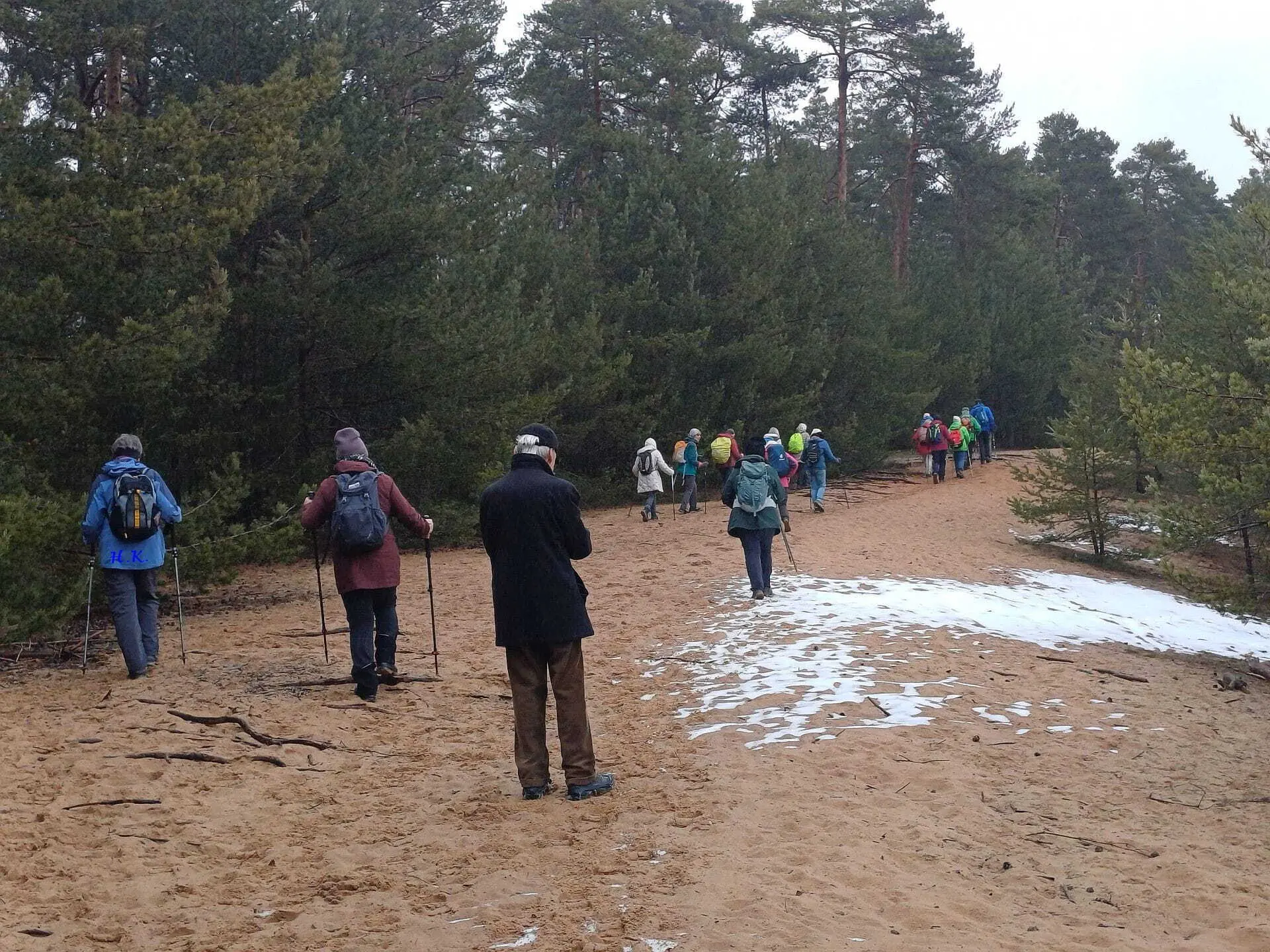 Wandern im Dünensand | © DAV Augsburg Senioren
