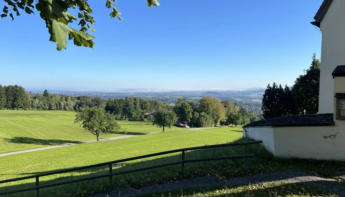 St. Margarethen – Blick von der Dorfkirche nach Nordosten in Inntal | © DAV Augsburg Senioren