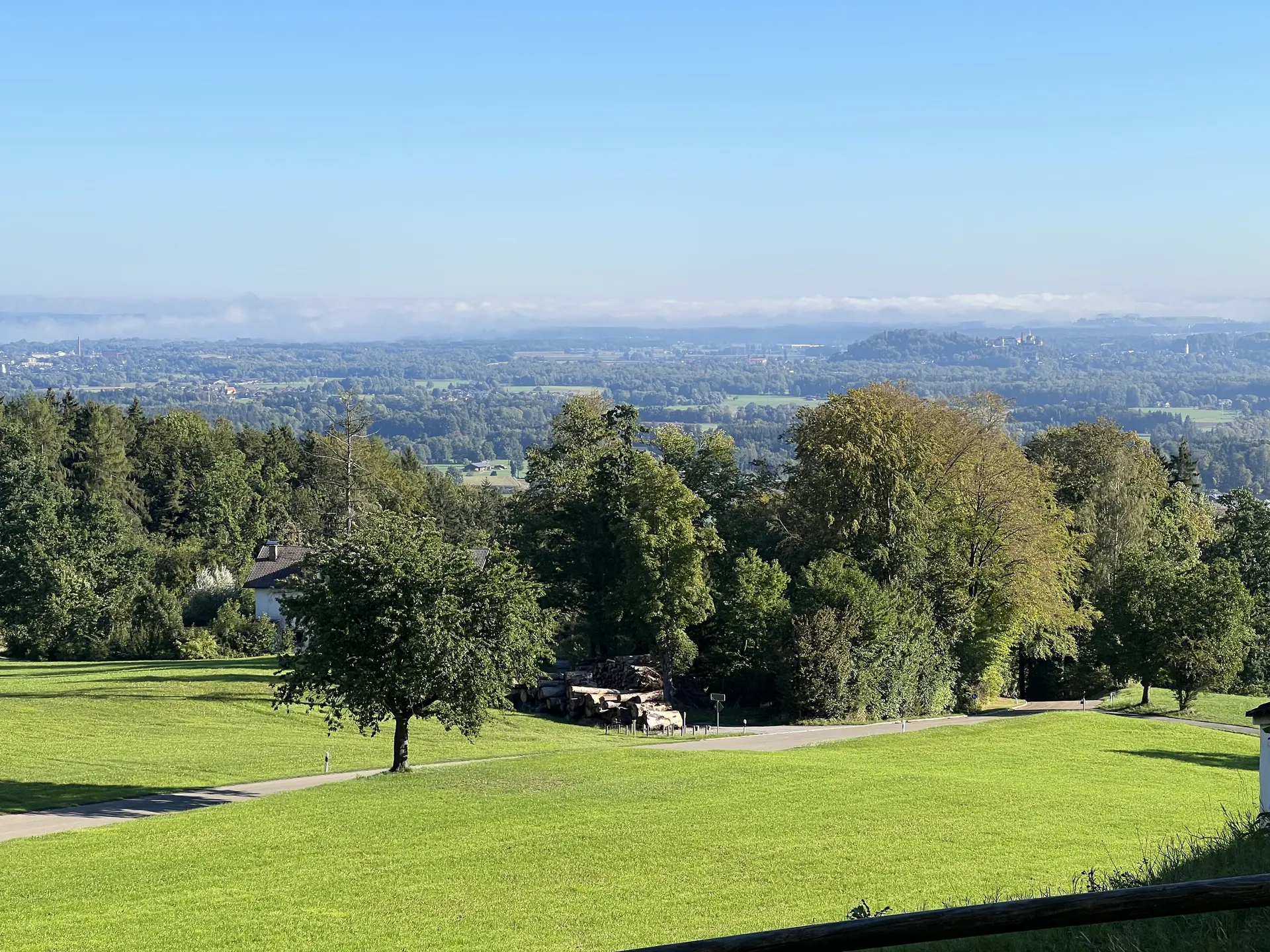 St. Margarethen – Blick von der Dorfkirche nach Nordosten in Inntal | © DAV Augsburg Senioren
