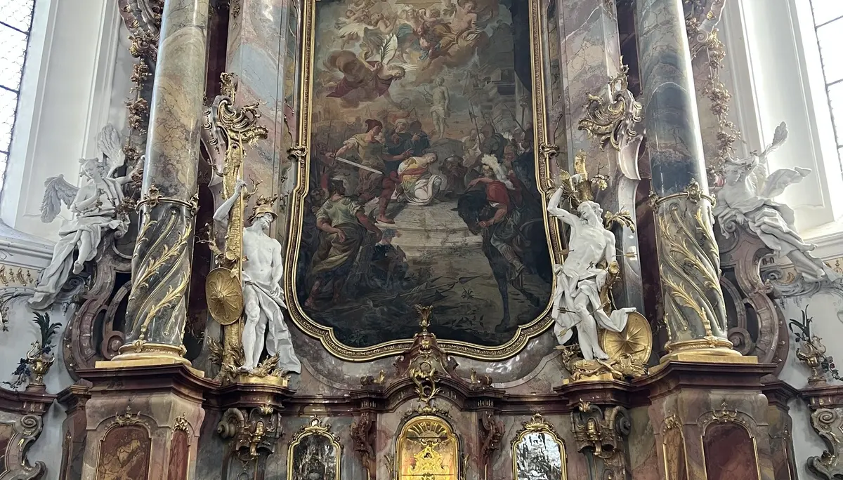 Basilika St. Alexander und St. Theodor, Seitenaltar mit dem Wallfahrtsbild „Unsere Liebe Frau von Eldern“ | © DAV Augsburg Senioren