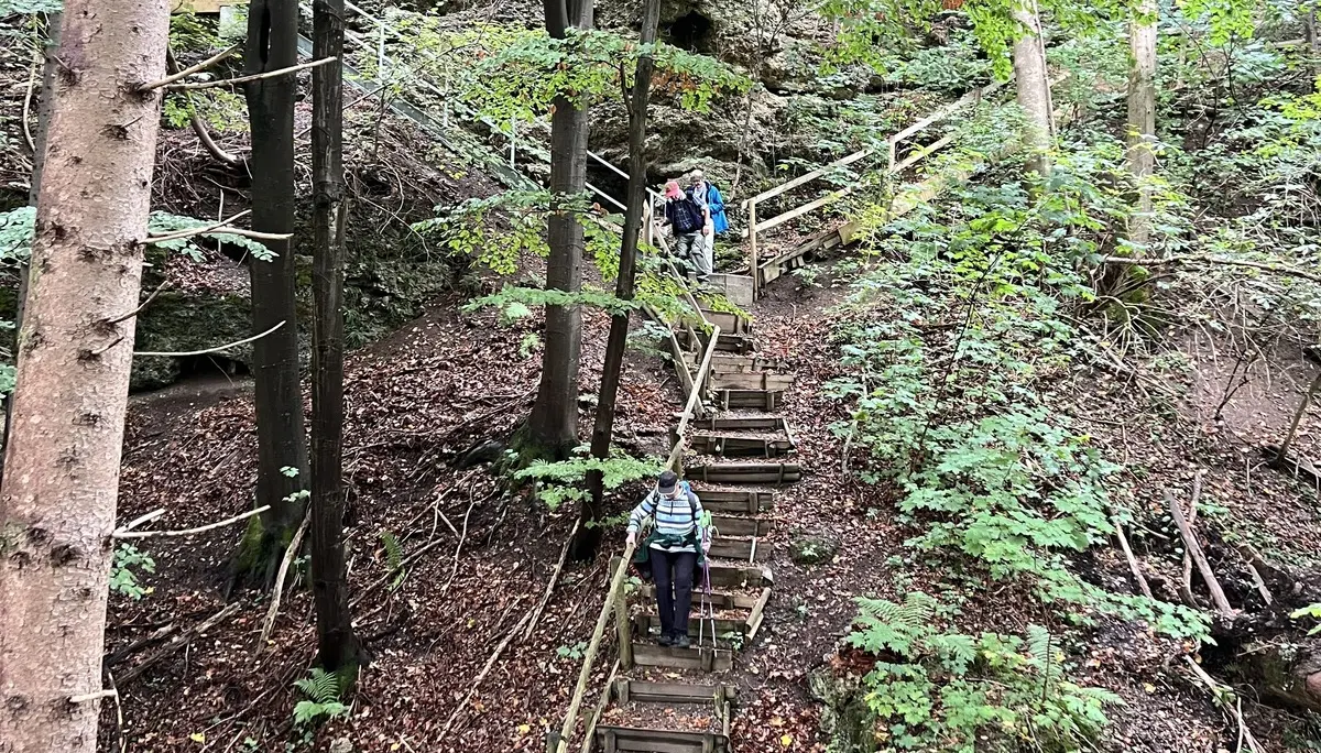 Abstieg von den Geologischen Orgeln | © DAV Augsburg Senioren