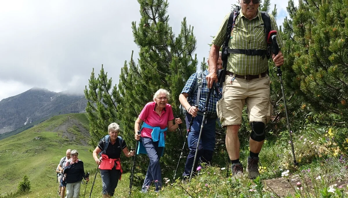 Gruppe im Anmarsch | © DAV Augsburg Senioren