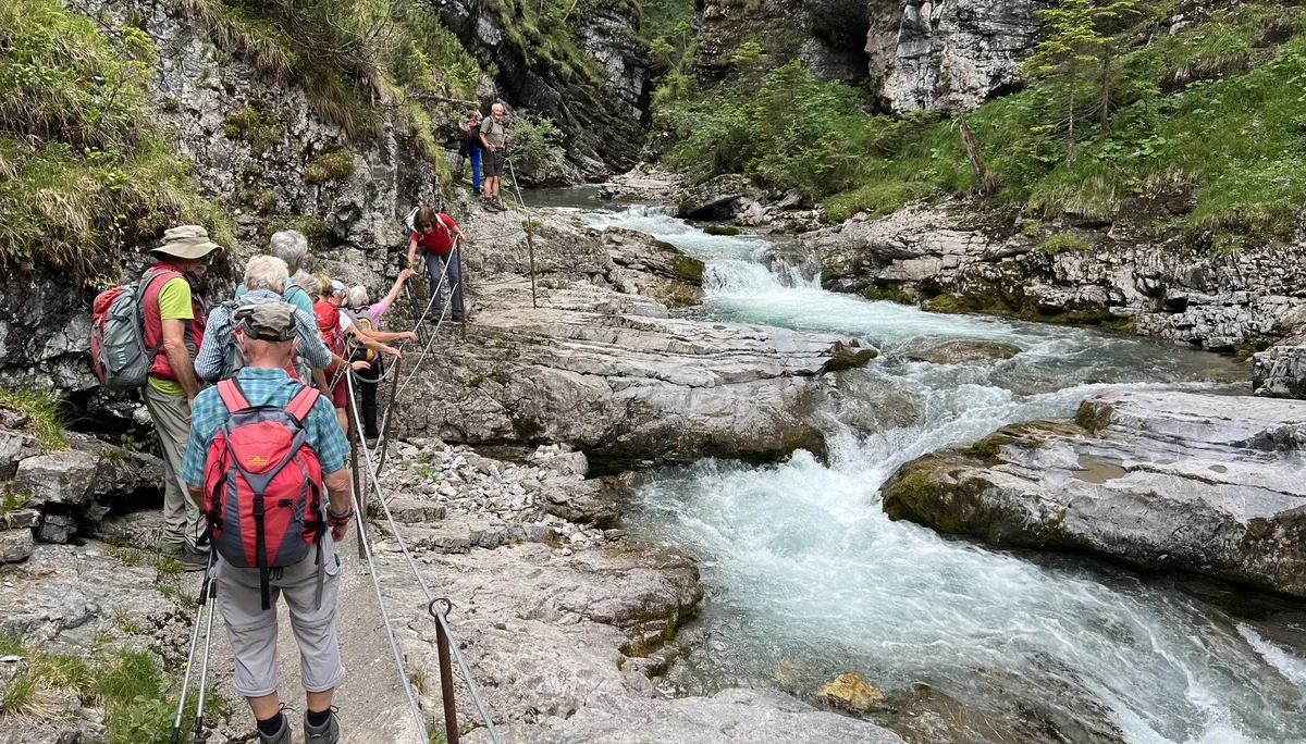 Gr. A Rotlechschlucht | © DAV Augsburg Senioren