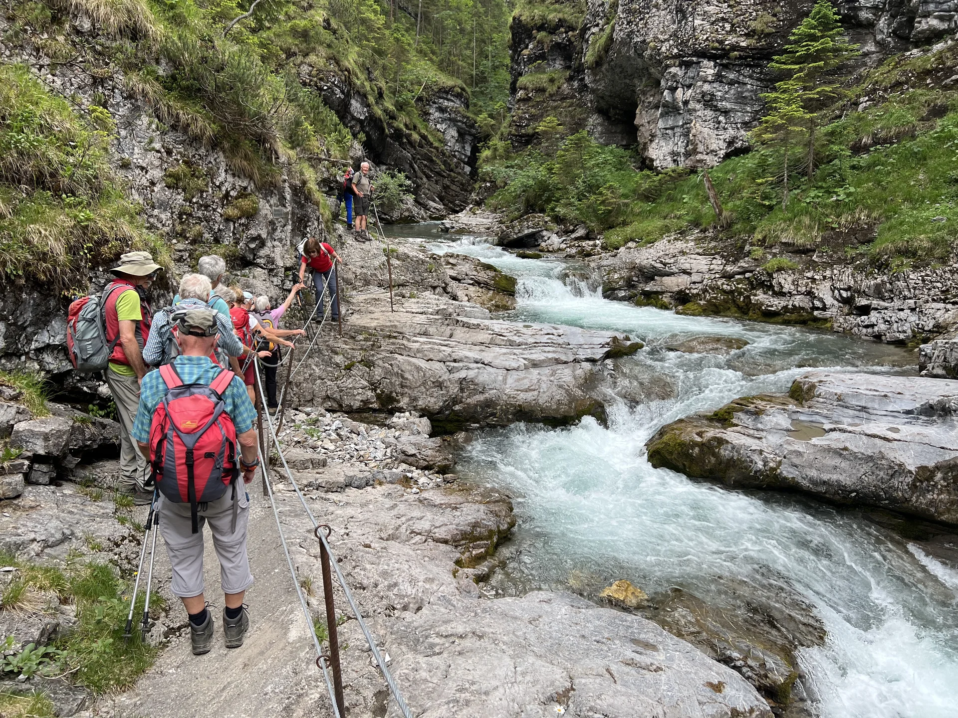 Gr. A Rotlechschlucht | © DAV Augsburg Senioren