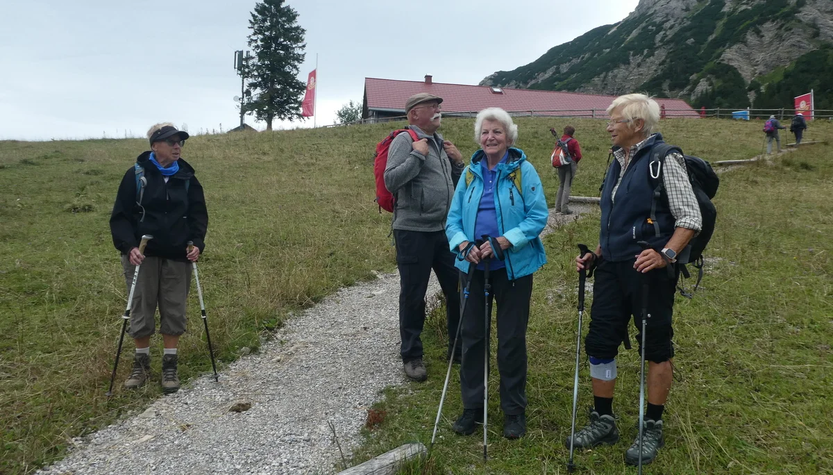 Gr. C Kurz vor der Wiedhagalpe | © DAV Augsburg Senioren