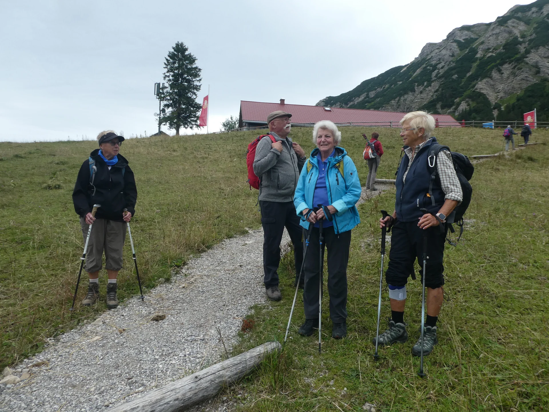 Gr. C Kurz vor der Wiedhagalpe | © DAV Augsburg Senioren