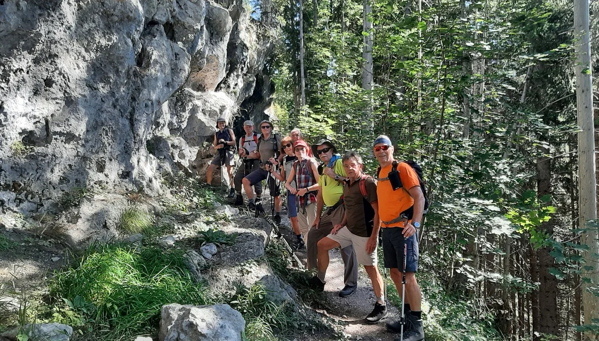 Gr. A Anstieg zum Grünen Ups | © DAV Augsburg Senioren