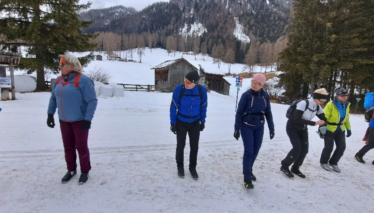 Aufwärmen vor Abfahrt in Moos | © privat