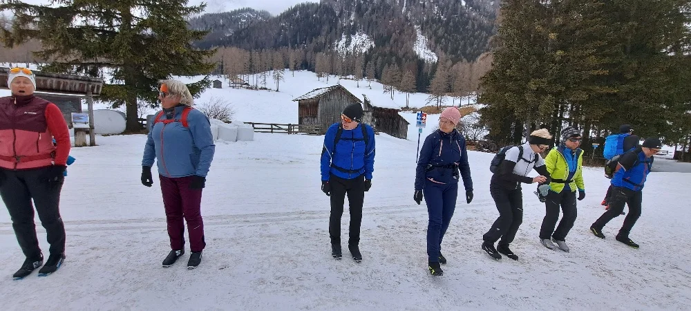 Aufwärmen vor Abfahrt in Moos | © privat