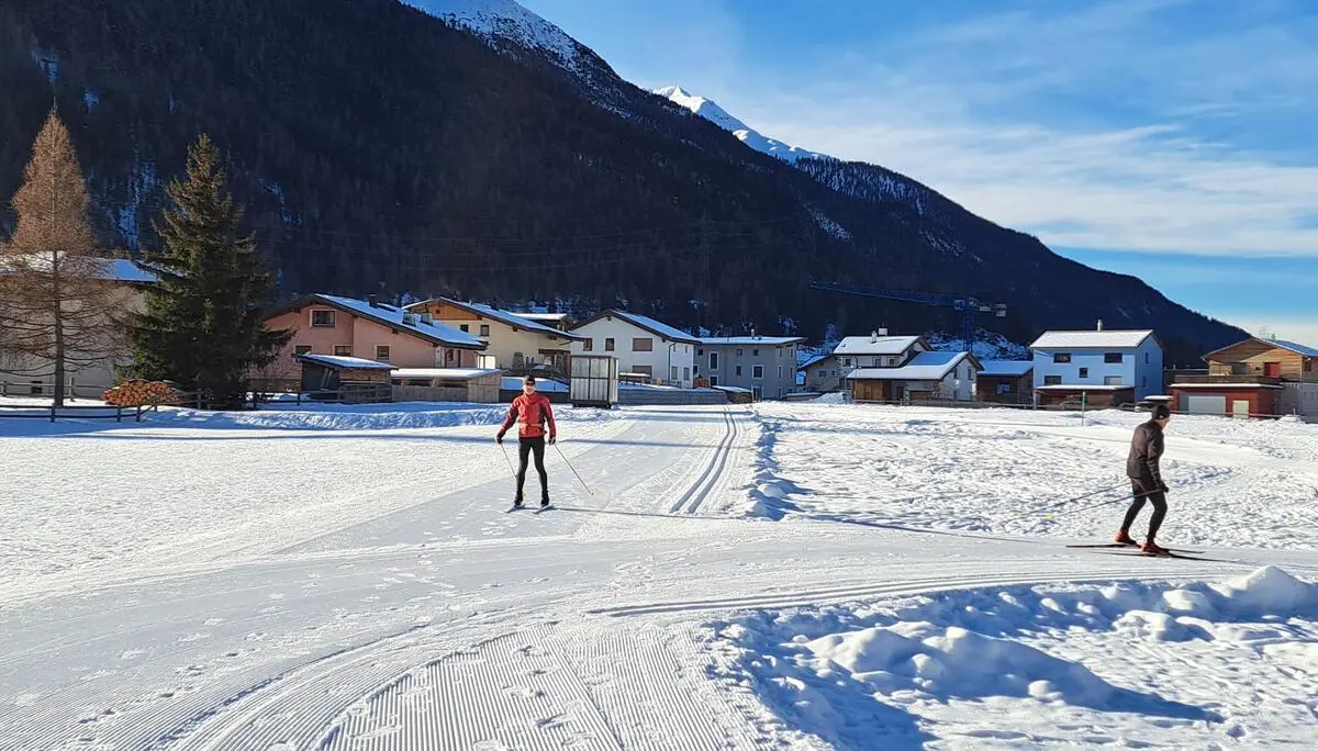 rechts vor links auch auf der Loipe | © CarolaA 