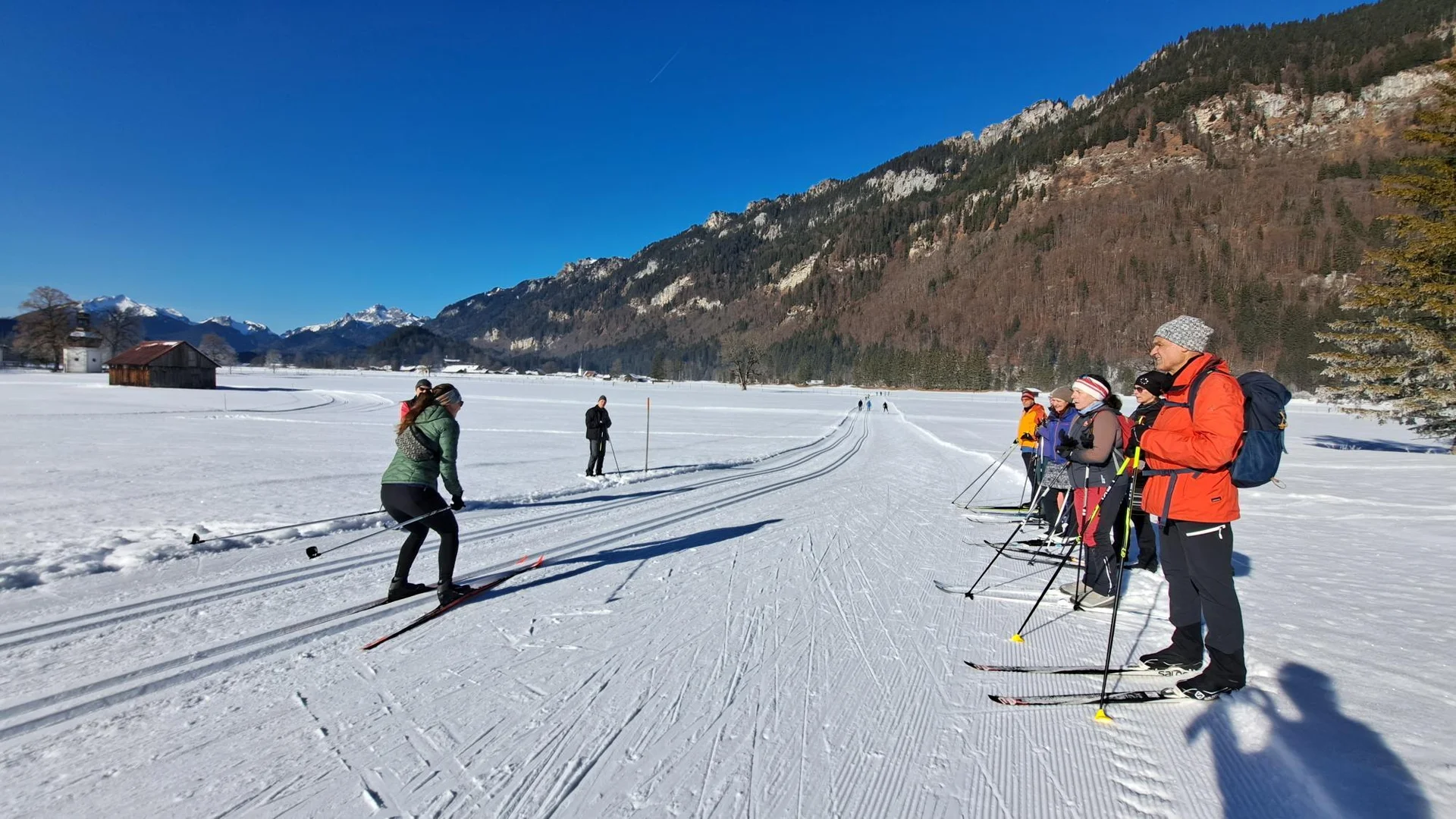Übung Halbpflug im Abfahren klassisch | © privat