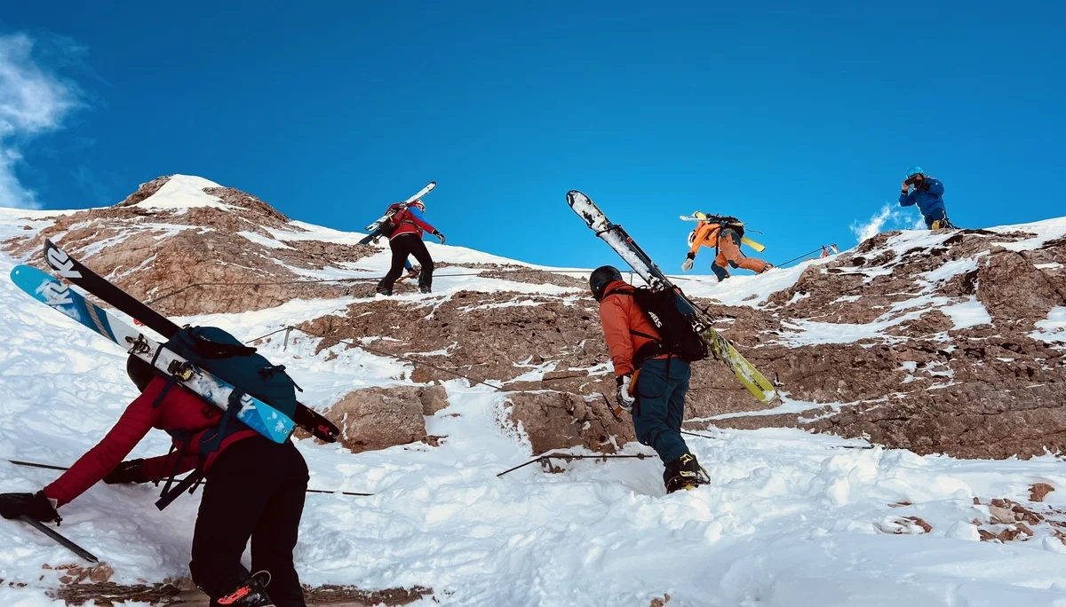 Klettersteig Abstieg zum Rifugio Boe (Bamberger Hütte) | © privat