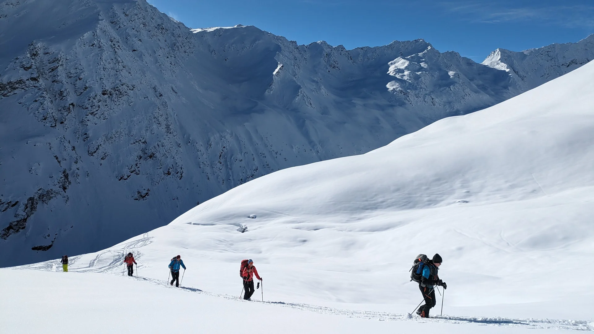 Aufstieg nach Neuschnee | © privat