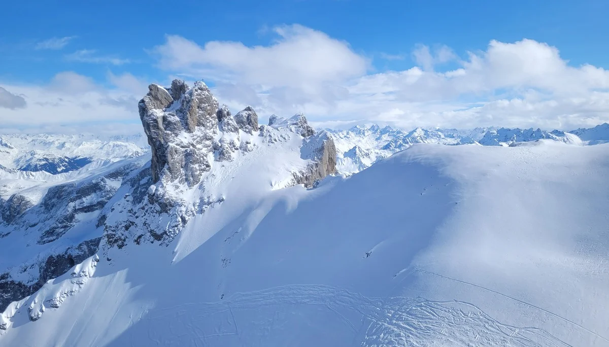 Sporaplatte Schlüsselstelle über 45° steil | © privat